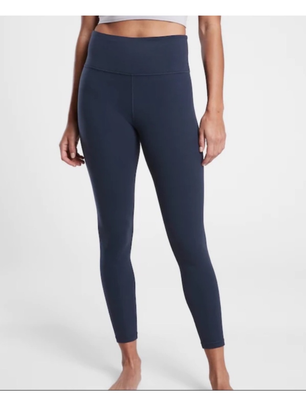 Athleta Elation 7/8 Navy Leggings